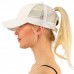 High Ponytail Baseball Cap Adjustable Messy Bun Tennis Sun Sun Hat For   eb-85227465